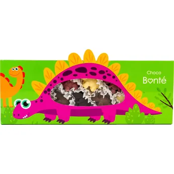 Čokoláda Choco Bonté Dárek pro děti Bonboniéra Velký dino - 10 ks bonbonů