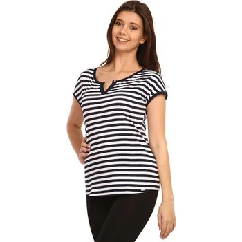 Dámské tričko Pleas Dámské tričko s krátkým rukávem navy XS (171410-815-036)