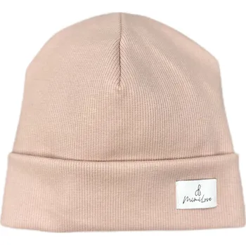 Čepice Mimilove Přechodová čepice 0-6m. Starorůžová Limited Edition