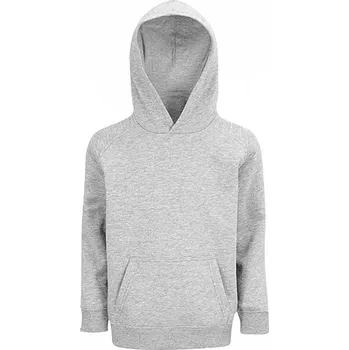 Chlapecká mikina Sol's Dětská organická mikina Stellar s kapucí a fleecem zevnitř Barva: šedá melange, Velikost: 4 roky (96/104) L03576