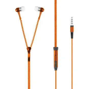 Sluchátka sluchátka Zipper Color 3,5mm orange