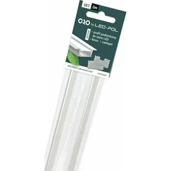 Stavební materiál Profil ALU vestavný sada komplet Led-Pol 2 m hliník