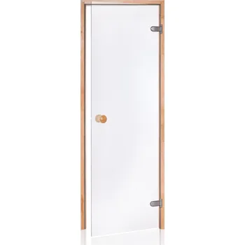 Andres saunové dveře scan 7x19 čiré osika