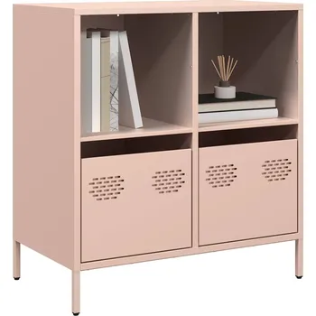 přebalovací pult a komoda Příborník růžový 68 x 39 x 73,5 cm ocel válcovaná za studena Růžová 851359