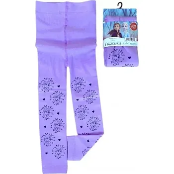 Dívčí kalhoty OFICIÁLNÍ LICENCE Legíny FROZEN zateplené fialové, vel. 92/98