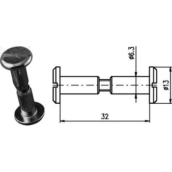 Nábytkové kování Spojovací kování 32 mm Zn č.8601053A
