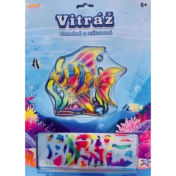 Mozaiková sada ArtLover Vitráž 13 x 13 cm ryba