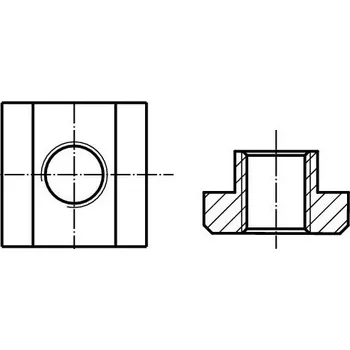 Matice Matice do T drážky dle din 508 m30 pevnost 10.9 bez povrchu