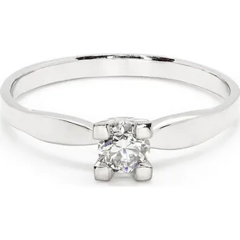 Prsten Zásnubní prsten z bílého zlata s diamantem 21ZP2402522