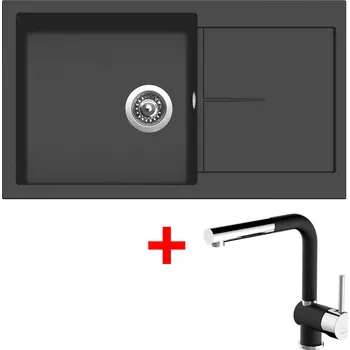 Kuchyňský dřez Akční Sinks INFINITY 860 Nanoblack + MIX 3 P Nanoblack