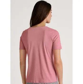 Dámská košile Calida T-Shirt 14051 Růžová Comfortable Fit 48_50