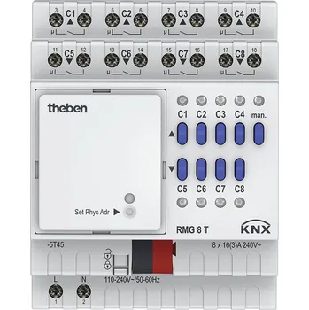 spínaný zdroj THEBEN 4930200 Spínací/žaluziový aktor RMG 8 T KNX