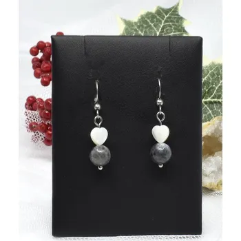 Náušnice Mijabijoux Náušnice z labradoritu II MB00404