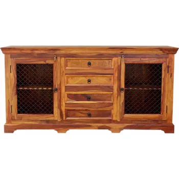 Komoda Komoda dřevo kov z indického masivu palisandr 180x90x45