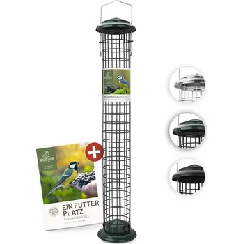 Krmítko pro ptáka REAVET Krmný sloupek na lojové koule - více barev (výška 52 cm) Barva: Zelená