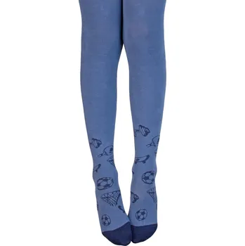 Chlapecké vzorované punčocháče GATTA SPORT modré Velikost: 116-122