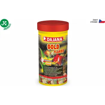 Krmivo pro rybičky Dajana Gold Flakes, vločky – krmivo, 500 ml