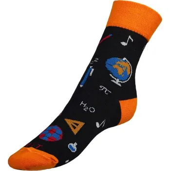 Pánské ponožky Ponožky Učitel Černá,Oranžová BX1000937 - 43-46