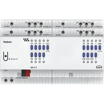 Centrální jednotka pro chytrou domácnost THEBEN 4940245 Aktor topení HM 12 T KNX