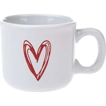 Casa de Engel Hrnek na espresso se srdcem, bílý 90 ml