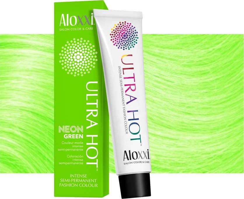 ALOXXI® ULTRA HOT™ Zelená neonová barva semi-permanentní 125ml