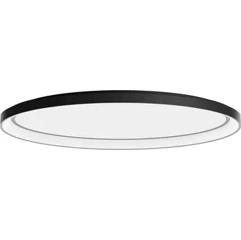 Redo Nobu, oválné černé stropní svítidlo LED 80W 3000/4000K, 80x52cm, tříkrokové stmívání