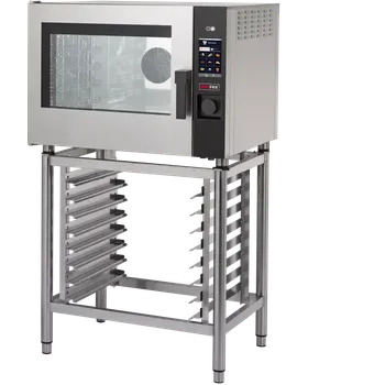 konvektomat Konvektomat elektrický 5x GN 1/1 nástřik dotykový barevný automatická mytí levé dveře | REDFOX - MPD 0511 ELAM