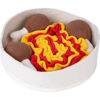 Hračka pro psa TIAKI čichací podložka kuřecí nudle - D26xŠ26cm