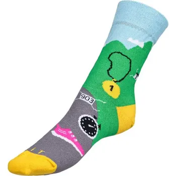 Dámské ponožky Ponožky Běžec Šedá,Žlutá,Zelená BX1000926 - 35-38