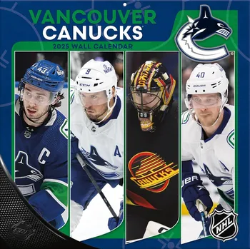 Kalendář JF Turner Kalendář Vancouver Canucks NHL 2025 Wall Calendar