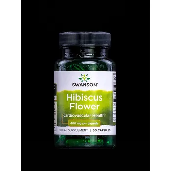 Zdraví Swanson Hibiscus Flower (ibiškový květ) 400 mg 60 kapslí
