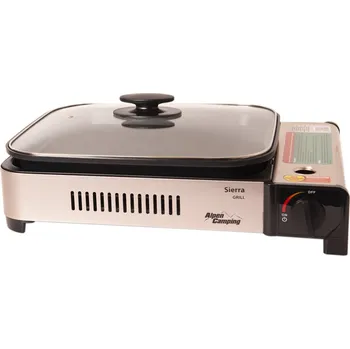 Turistický vařič Alpen Camping plynový vařič s grilem SIERRA - II. Jakost - akce