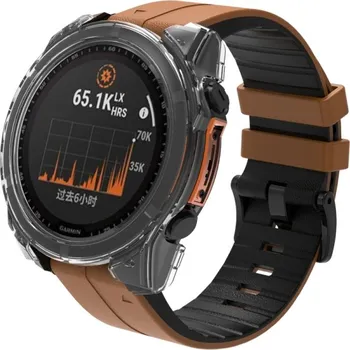 Příslušenství k chytrým hodinkám Ochranný kryt pro Garmin Fénix 8 51mm - Transparentní