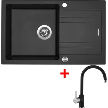 Kuchyňský dřez Akční Sinks LINEA 780 XC Metalblack + VITALIA GR