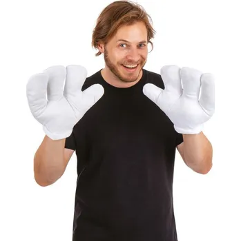 Party dekorace Obří bíle rukavice Mickey Mouse