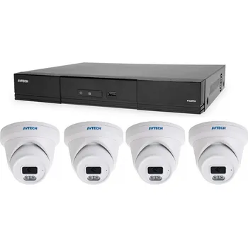 Kompletní kamerový systém Kamerový set 1x AVTECH NVR AVH2109AX a 4x 5MPX IP Dome kamera AVTECH DGM5206SVAT + 4x Kabel UTP 1x RJ45 - 1x RJ45 Cat5e 15m ZDARMA!