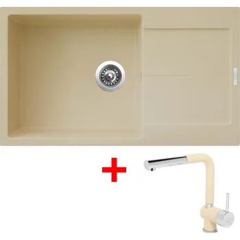 Granitový dřez Akční Sinks ULTIMA 860 XXL Sahara + MIX 3 P GR