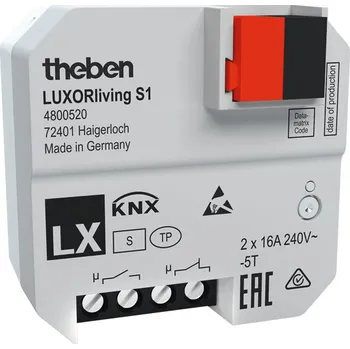 Centrální jednotka pro chytrou domácnost THEBEN 4800520 Spínací aktor LUXORliving S1