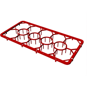 Stavební pojivo Nástavec základní plastový na sklednice 14 pozic 50x50x4 | REDFOX - C 1412