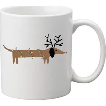 Sada nádobí Hrnek - Vánoční jezevčík