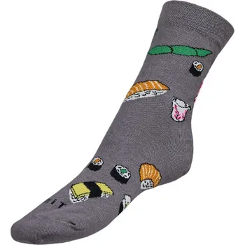 Pánské ponožky Ponožky Sushi Šedá BX1000919 - 39-42