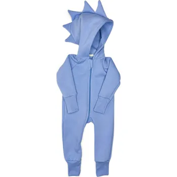 Dětský overall Mimilove Dětský zateplený overal DINO 06-18m. Světle modrý