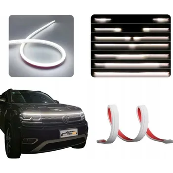 Denní svícení Denní světla pod kapotu 150cm DRL LED 12V + WOW