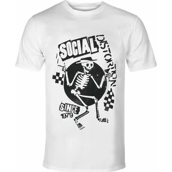 Pánské tričko Tričko metal pánské Social Distortion - Speakeasy Checkerboard WHT - ROCK OFF - SOCTS05MW - M