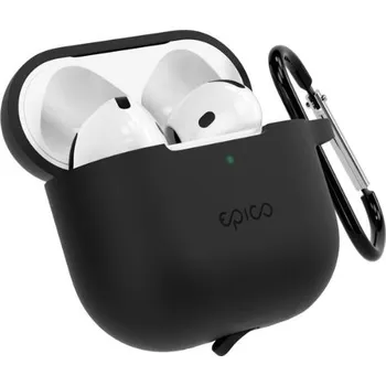 Pouzdro na mobilní telefon Epico Silicone Outdoor Cover AirPods 4/4 with ANC - černá