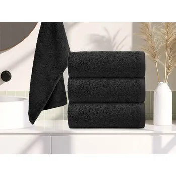 Ručník Dětský ručník Bella černý 30x50 cm, 100% bavlna