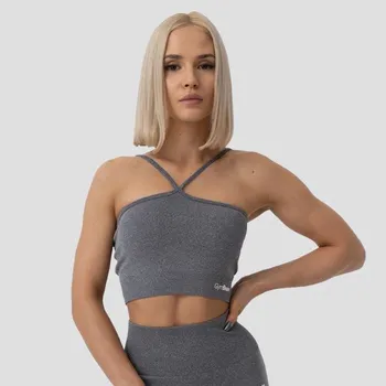 Podprsenka GymBeam Sportovní podprsenka Halter FLO Grey XL šedá