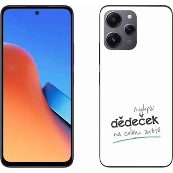 Pouzdro na mobilní telefon Gelový kryt mmCase na Xiaomi Redmi 12 - nejlepší dědeček 3 bílé pozadí