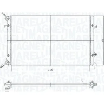 Motor automobilu Chladič, chlazení motoru MAGNETI MARELLI 350213853000