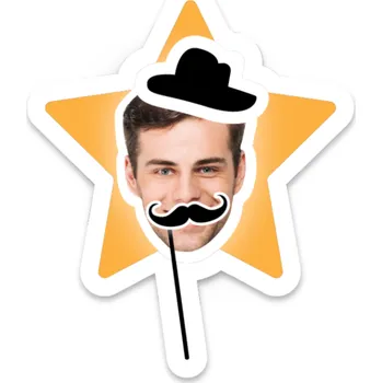 Dortová svíčka Personal Personalizovaný zápich na dort - Movember